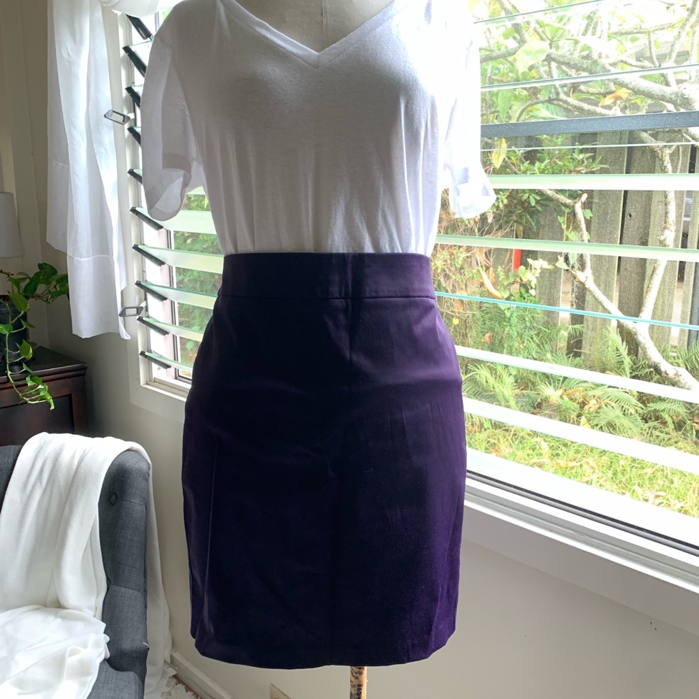 Eggplant pencil skirt
